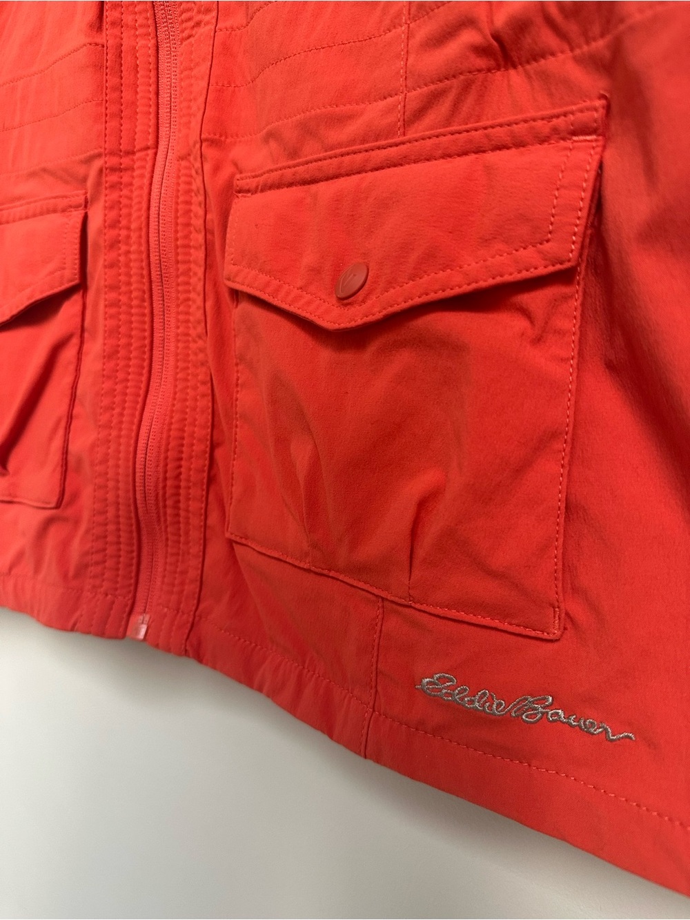 Eddie Bauer Travex Coral Utility Vest Women’s Large Multi‑Pocket Zip Front - Picture 4 of 10